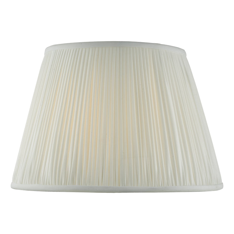 Load image into Gallery viewer, Dar Lighting ULY1615 Ulyana Ivory Faux Silk Pleated Shade 40cm - 24985
