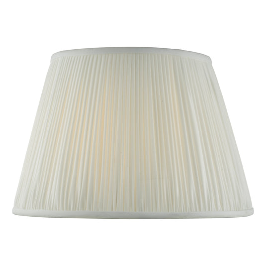 Dar Lighting ULY1615 Ulyana Ivory Faux Silk Pleated Shade 40cm - 24985