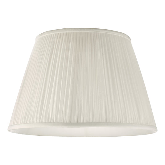 Dar Lighting ULY1615 Ulyana Ivory Faux Silk Pleated Shade 40cm - 24985