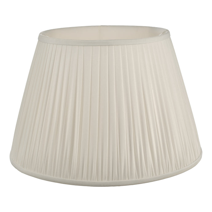 Dar Lighting ULY1815 Ulyana Ivory Faux Silk Pleated Shade 45cm - 24986