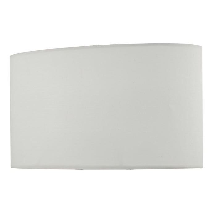 Dar Lighting UTA1315 Utara Ivory Faux Silk Oval Shade 34cm - 35483