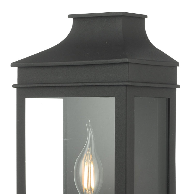 Load image into Gallery viewer, Dar Lighting VAP5222 Vapour Coach Lantern Outdoor Wall Light IP44 Matt Black - 24443
