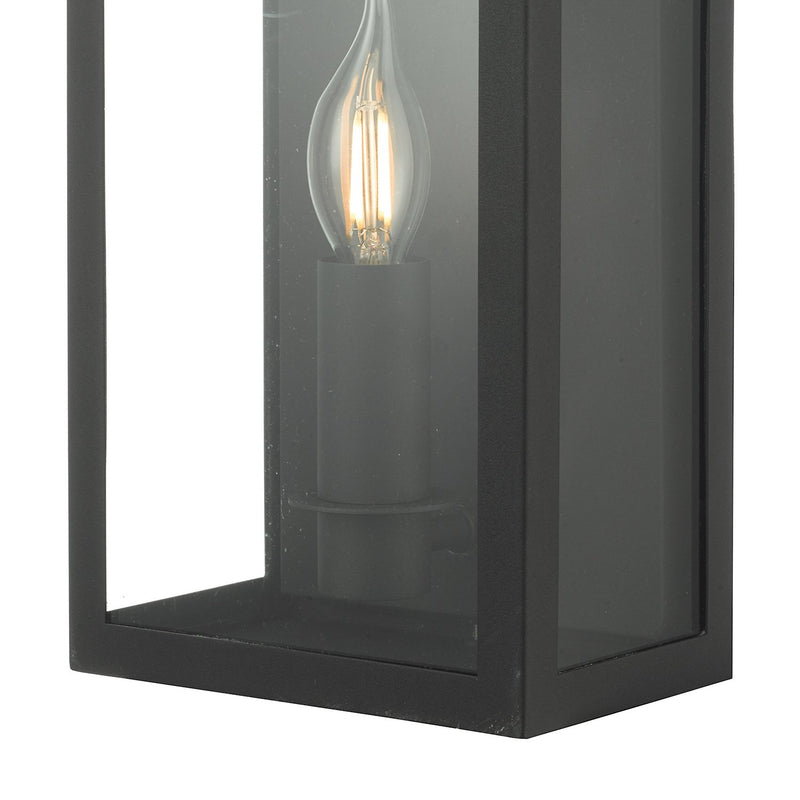 Load image into Gallery viewer, Dar Lighting VAP5222 Vapour Coach Lantern Outdoor Wall Light IP44 Matt Black - 24443
