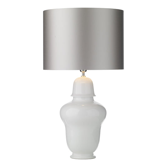 David Hunt Lighting VAU4102 Vaughn Tall Lamp Small Gloss White Base Only