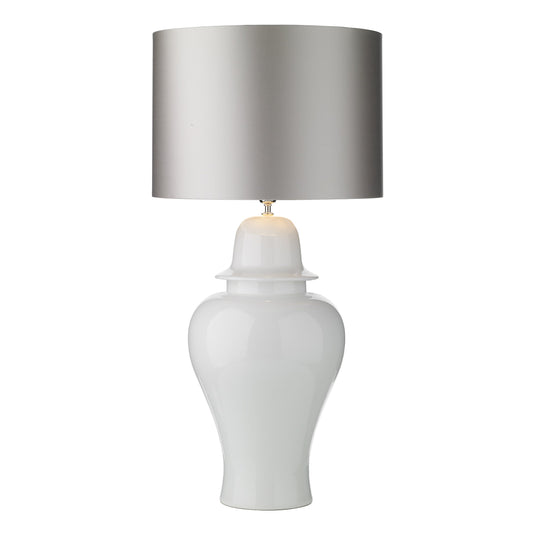 David Hunt Lighting VAU4302 Vaughn Table Lamp Large Gloss White Base Only