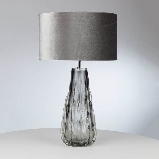 Dar Lighting VEZ4210 Vezzano Table Lamp Smoked Glass Base Only - 23825