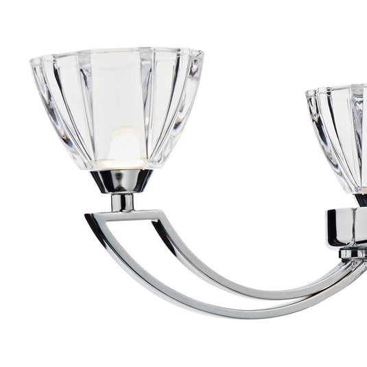 Dar Lighting VIT0350 Vito 3 Light Semi Flush Polished Chrome - 20047