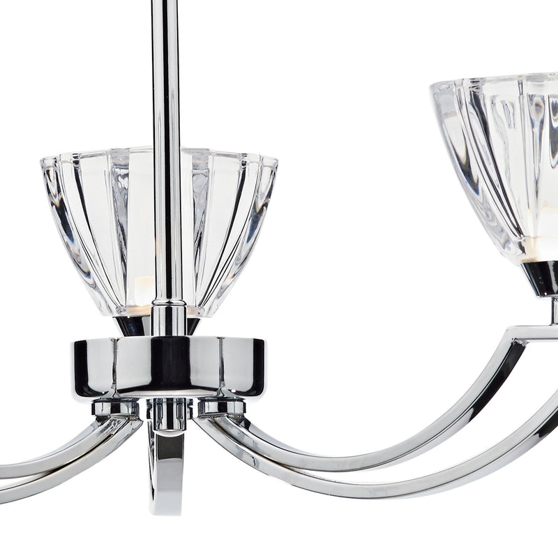 Load image into Gallery viewer, Dar Lighting VIT0350 Vito 3 Light Semi Flush Polished Chrome - 20047
