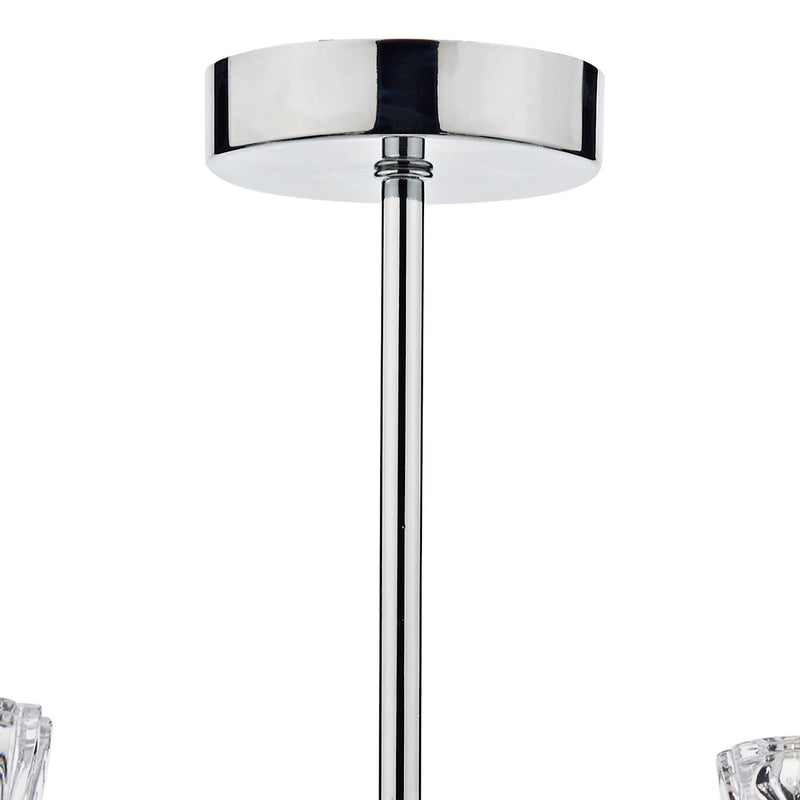 Load image into Gallery viewer, Dar Lighting VIT0550 Vito 5 Light Semi Flush Polished Chrome - 20048
