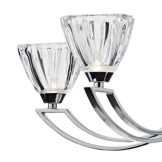 Dar Lighting VIT0550 Vito 5 Light Semi Flush Polished Chrome - 20048
