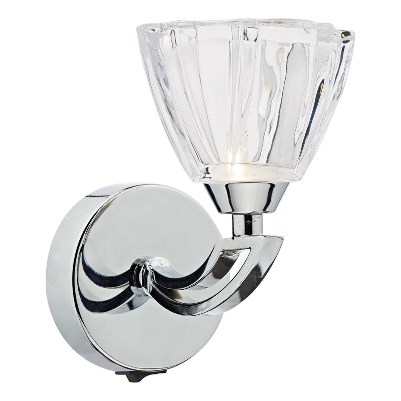 Load image into Gallery viewer, Dar Lighting VIT0750 Vito Single Wall Bracket Polished Chrome - 23286
