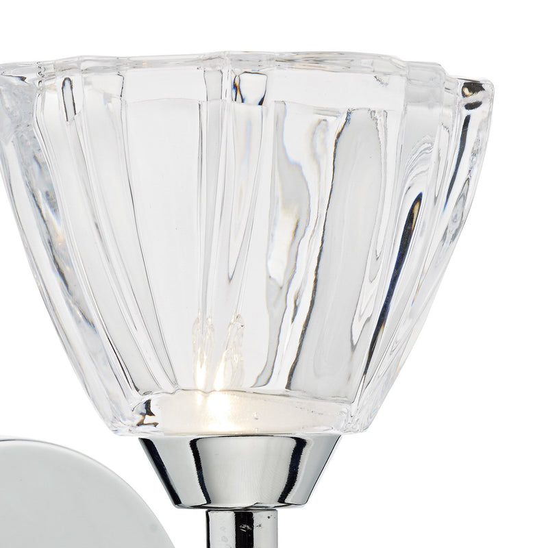 Load image into Gallery viewer, Dar Lighting VIT0750 Vito Single Wall Bracket Polished Chrome - 23286
