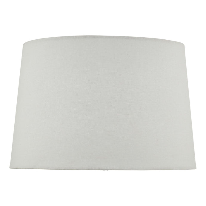 Dar Lighting VON142 Vondra Ivory Linen Tapered Drum Shade 36cm - 35504