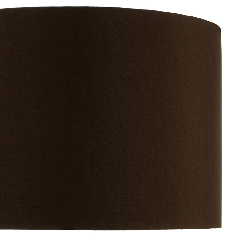 Load image into Gallery viewer, Dar Lighting VOY1422 Voyage Brown Faux Silk Drum Shade 38cm - 20696
