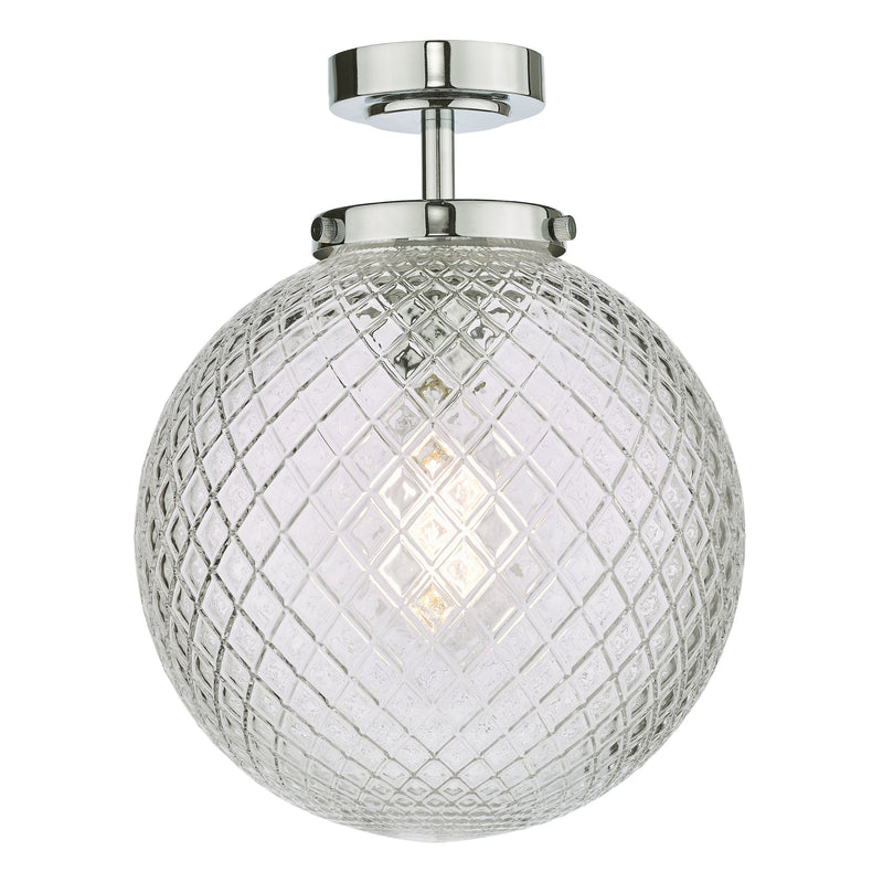 Load image into Gallery viewer, Dar Lighting WAY0150 Wayne Flush Polished Chrome Glass IP44 - 37036
