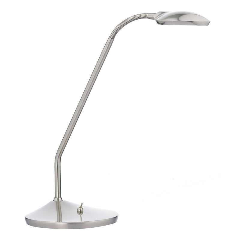 Load image into Gallery viewer, Dar Lighting WEL4046 Wellington Table Lamp Satin Chrome Led - 18929
