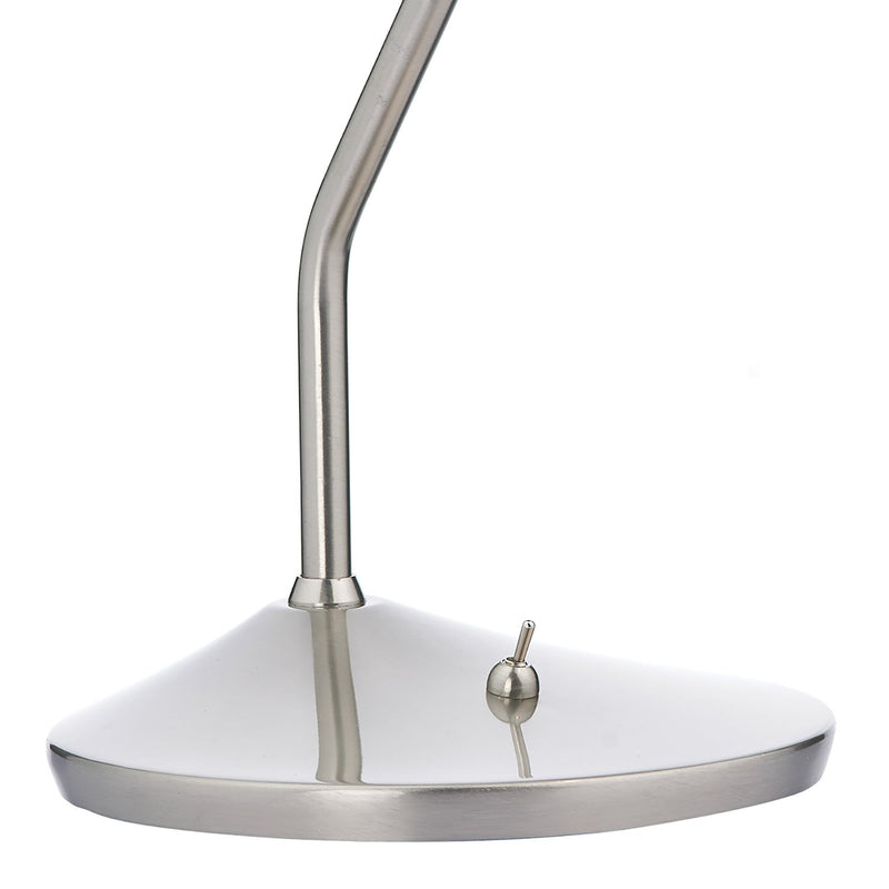 Load image into Gallery viewer, Dar Lighting WEL4046 Wellington Table Lamp Satin Chrome Led - 18929
