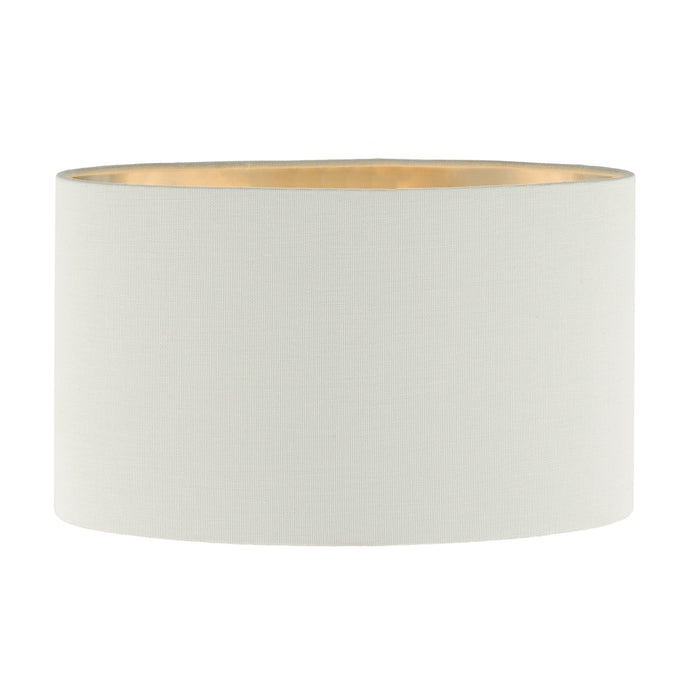 Dar Lighting WYA1215 Wyatt Ivory Linen Drum Shade 31cm - 37037