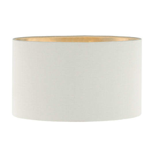 Dar Lighting WYA1215 Wyatt Ivory Linen Drum Shade 31cm - 37037
