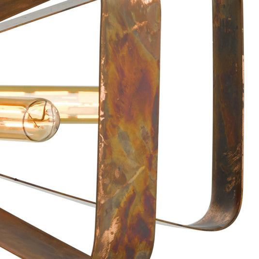 Dar Lighting YAV0564 Yavanna Industrial 5 Light Pendant Oiled Copper - 23791