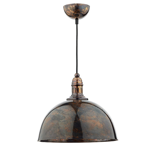 Dar Lighting YOK0163 Yoko 1 Light Pendant Mottled Bronze - 20561