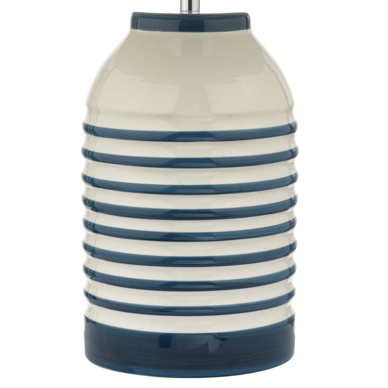 Load image into Gallery viewer, Dar Lighting ZAB4223 Zabe Table Lamp White &amp; Blue C/W Shade - 35543

