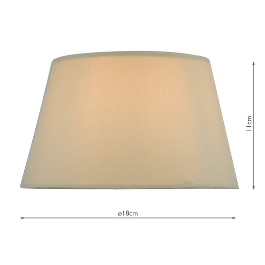 Dar Lighting ZIR0739 Zira Taupe Faux Silk Candle Clip Shade 18cm - 37043