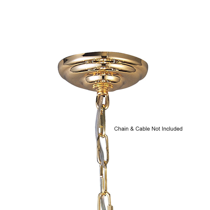 Diyas IL90002 Ceiling Plate And Bracket French Gold. (Max Load Rating 15kg Depending On Suitable Fixing) - 38589
