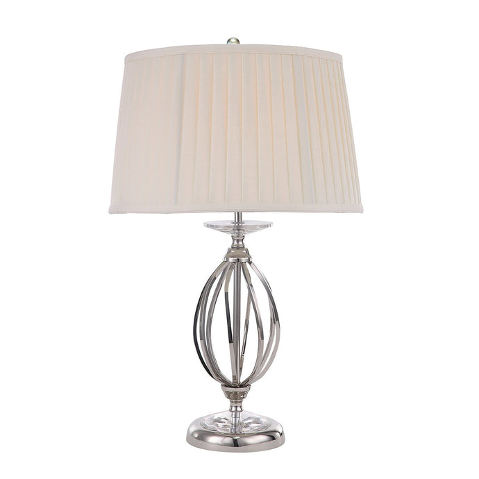 Elstead Lighting AG-TL-POL-NICKEL Aegean 1 Light Table Lamp - Polished Nickel