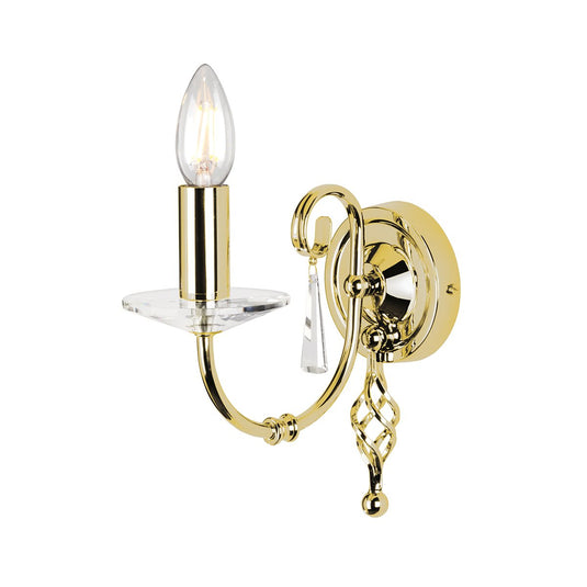 Elstead Lighting AG1-POL-BRASS Aegean 1 Light Wall Light - Polished Brass