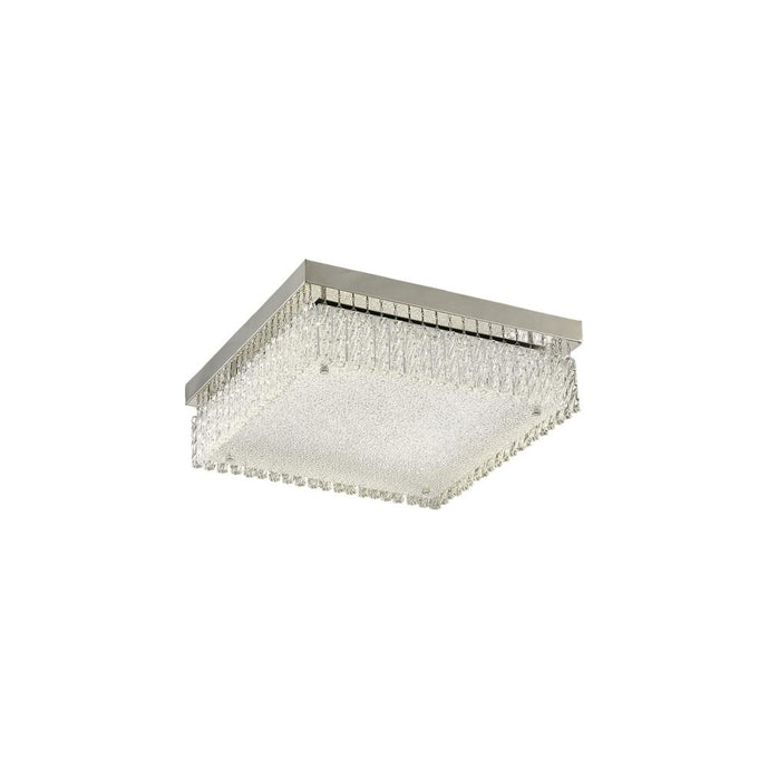 Diyas IL80053 Aiden Large Square Ceiling 21W 1800lm LED 4200K Polished Chrome/Crystal - 38573