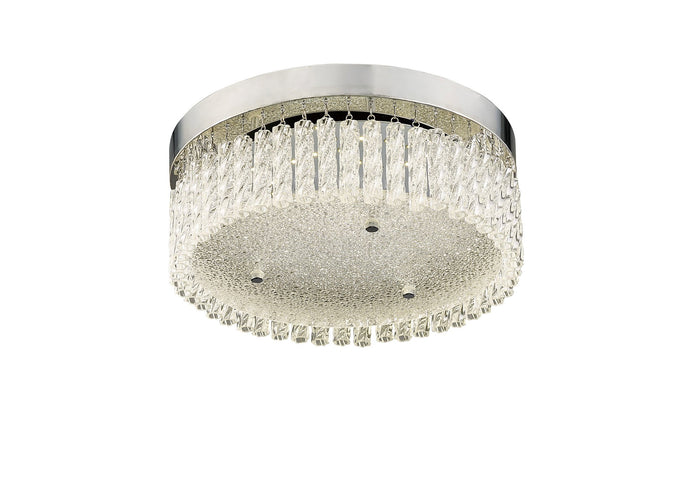 Diyas IL80054 Aiden Small Round Ceiling 18W 1600lm LED 4200K Polished Chrome/Crystal - 38574
