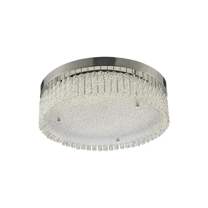 Diyas IL80055 Aiden Large Round Ceiling 21W 1900lm LED 4200K Polished Chrome/Crystal - 36806