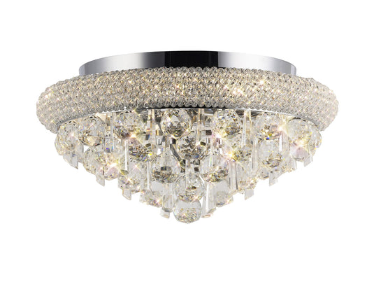 Diyas IL31445 Alexandra Ceiling 6 Light Polished Chrome/Crystal - 24687