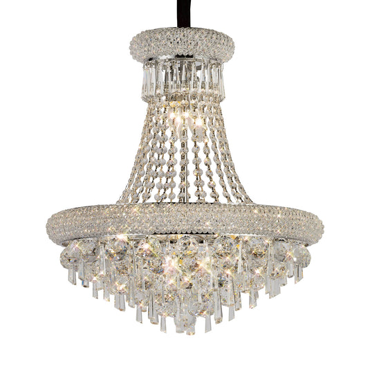 Diyas IL31450 Alexandra Pendant 9 Light Polished Chrome/Crystal - 38377