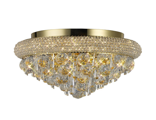 Diyas IL32105 Alexandra Ceiling 6 Light French Gold/Crystal - 24562