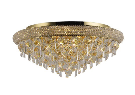 Diyas IL32107 Alexandra Ceiling 9 Light French Gold/Crystal - 38523