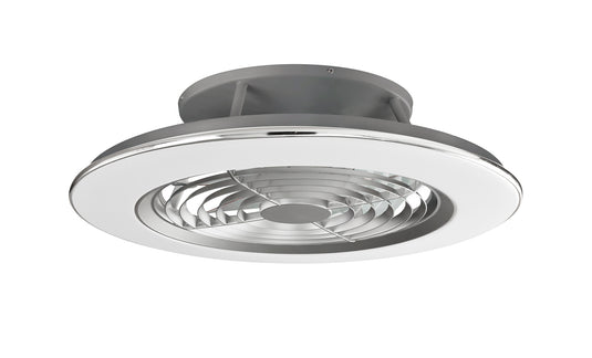Mantra M6706 Alisio 70W LED Dimmable Ceiling Light With Built-In 35W DC Reversible Fan Chrome & Grey (Remote Control & App) - 24725