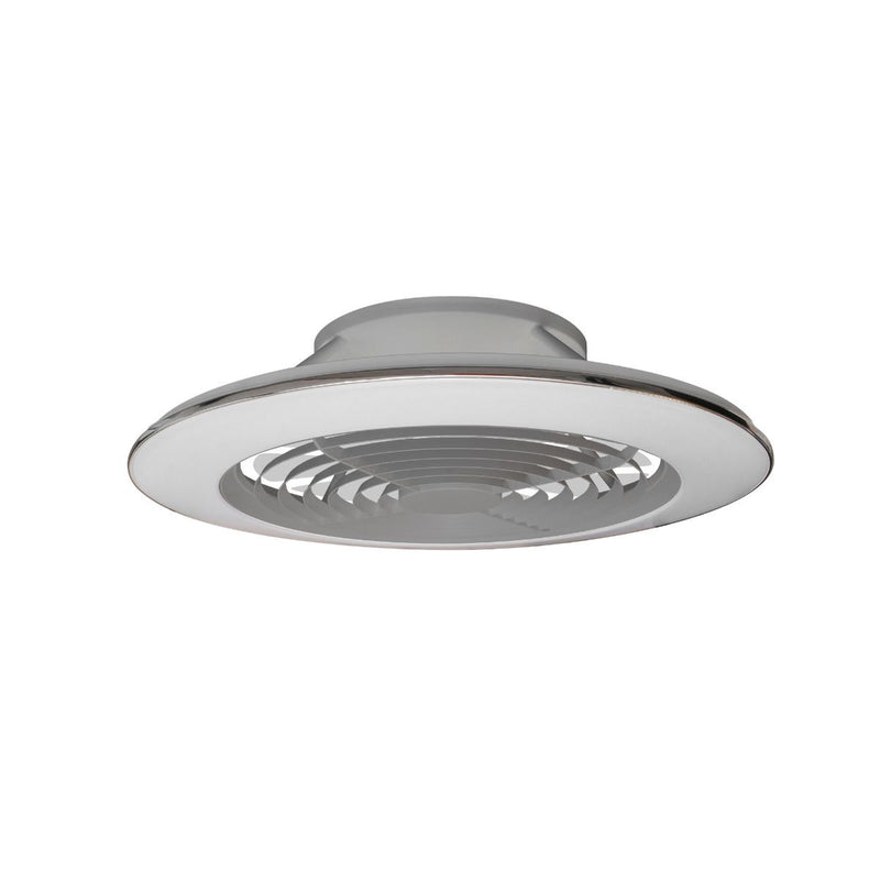 Load image into Gallery viewer, Mantra M7491 Alisio XL 95W LED Dimmable Ceiling Light With Built-In 58W DC Reversible Fan Silver (Remote Control &amp; App &amp; Alexa/Google Voice control) - 27147
