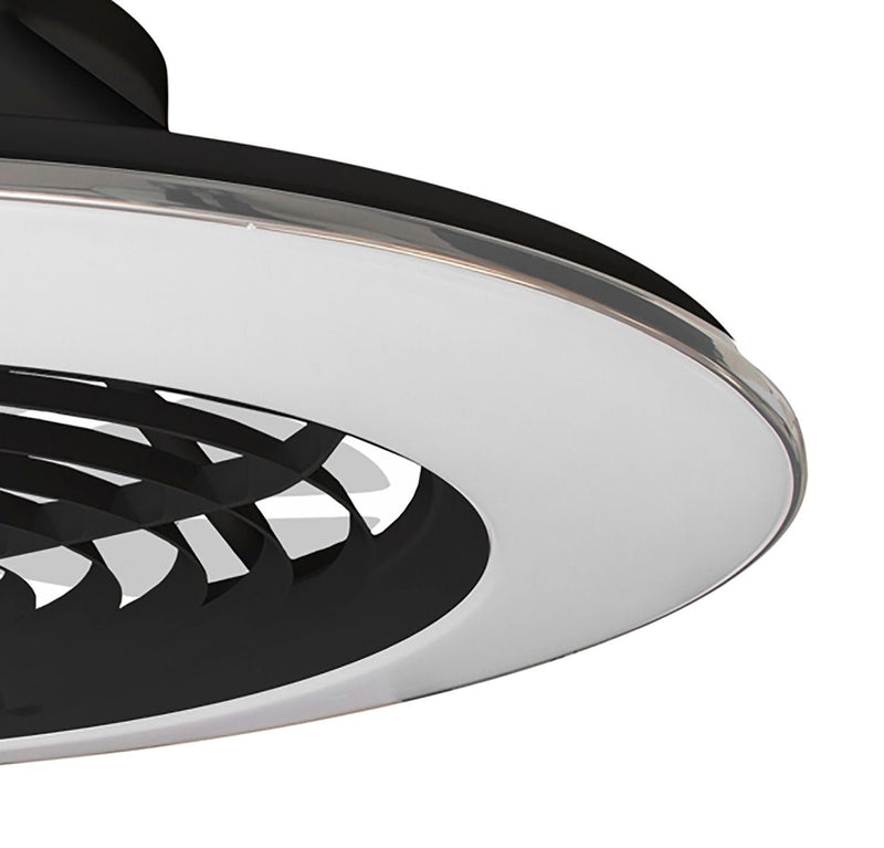 Load image into Gallery viewer, Mantra M7492 Alisio XL 95W LED Dimmable Ceiling Light With Built-In 58W DC Reversible Fan Black (Remote Control &amp; App &amp; Alexa/Google Voice control) - 27148

