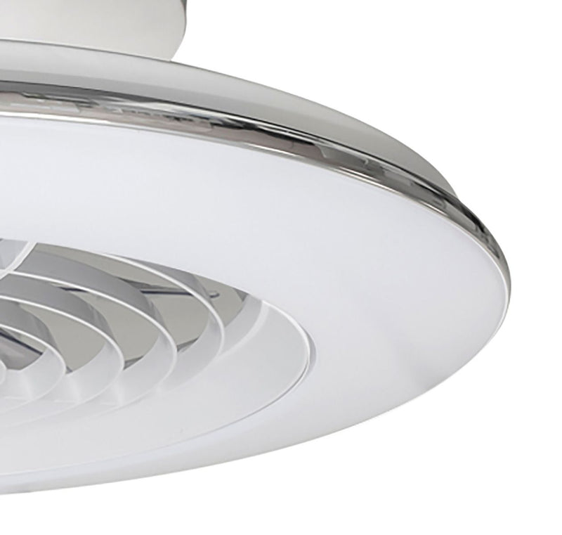 Load image into Gallery viewer, Mantra M7493 Alisio Mini 70W LED Dimmable Ceiling Light With Built-In 30W DC Reversible Fan White (Remote Control) - 27149
