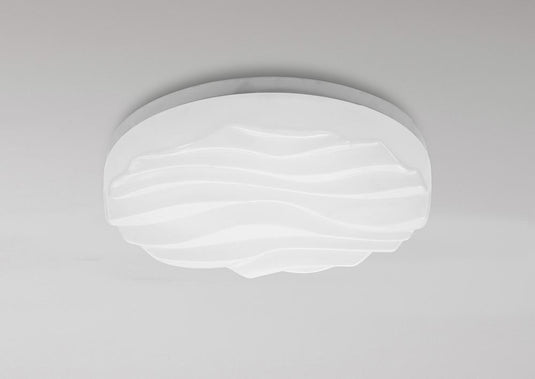 Mantra  M5042 Arena Ceiling/Wall Light Small Round 24W LED IP44 3000K, 2160lm, Matt White/White Acrylic, 3yrs Warranty