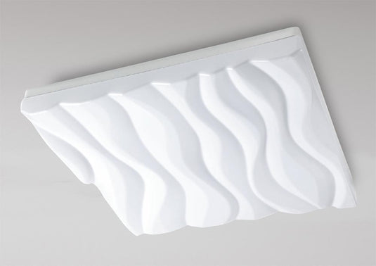 Mantra  M5043 Arena Ceiling/Wall Light Large Square 45W LED IP44 3000K, 4050lm, Matt White/White Acrylic, 3yrs Warranty