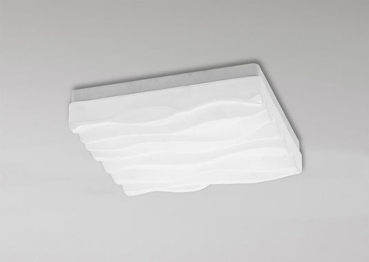 Mantra  M5045 Arena Ceiling/Wall Light Small Square 24W LED IP44 3000K, 2160lm, Matt White/White Acrylic, 3yrs Warranty