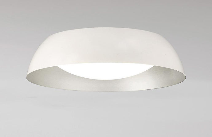 Mantra  M4847 Argenta Ceiling Small 18W LED 3000K, 1800lm, Matt White/Silver/White Acrylic, 3yrs Warranty