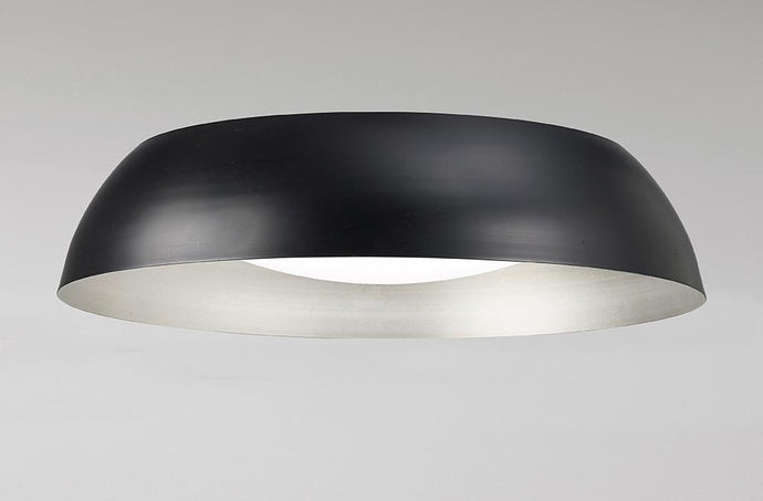 Mantra  M4848 Argenta Ceiling Large 30W LED 3000K, 3000lm, Matt Black/Silver/White Acrylic, 3yrs Warranty