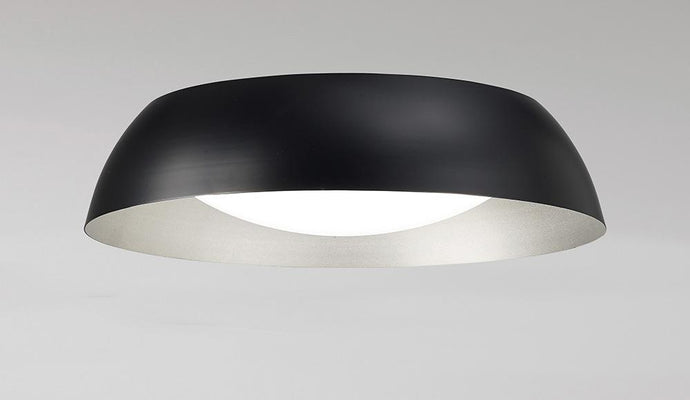 Mantra  M4849 Argenta Ceiling Small 18W LED 3000K, 1800lm, Matt Black/Silver/White Acrylic, 3yrs Warranty