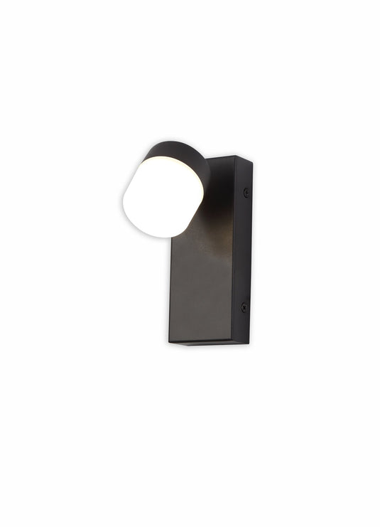 C-Lighting Arkham Wall Lamp Single Adjustable, 1 x 5W LED, 4000K, 415lm, IP44, Sand Black, 3yrs Warranty - 33200