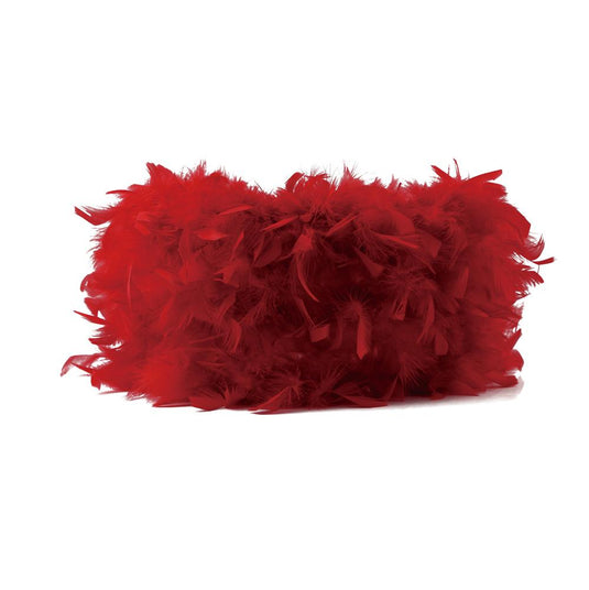 Diyas ILS10632 Arqus Feather Shade Red 410mm x 200mm - 38610