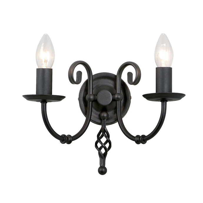 Elstead Lighting ART2-BLACK Artisan 2 Light Wall Light - Black